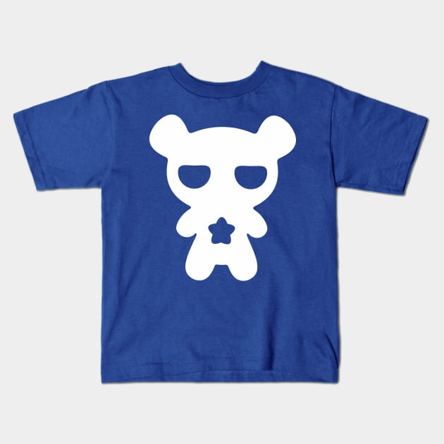 Lazy White Bear Kids T-Shirt by XOOXOO